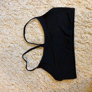 Vuori Black Strappy Sports Bralette